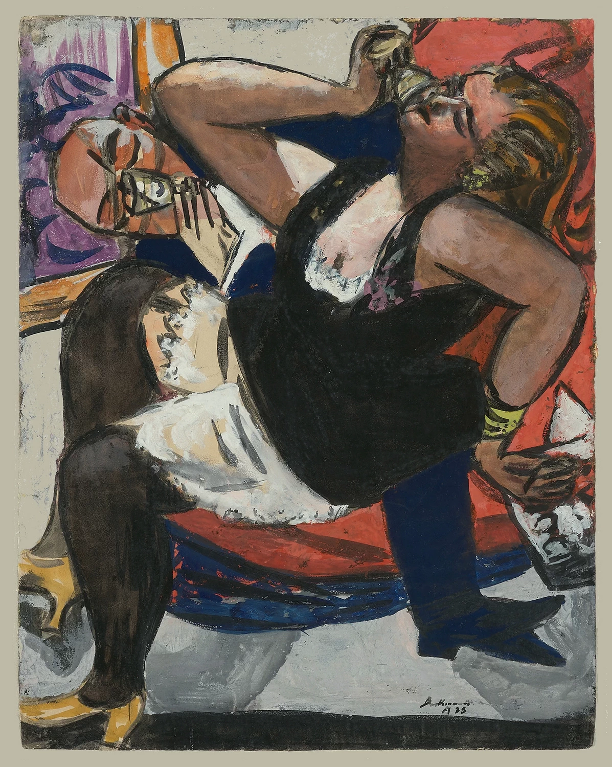 Coppia seduta - Museum Ludwig, Graphische Sammlung, Köln